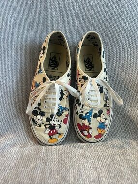 Vans Authentic Sneakers | Disney Mickey Mouse Birthday Limited Edition Shoes